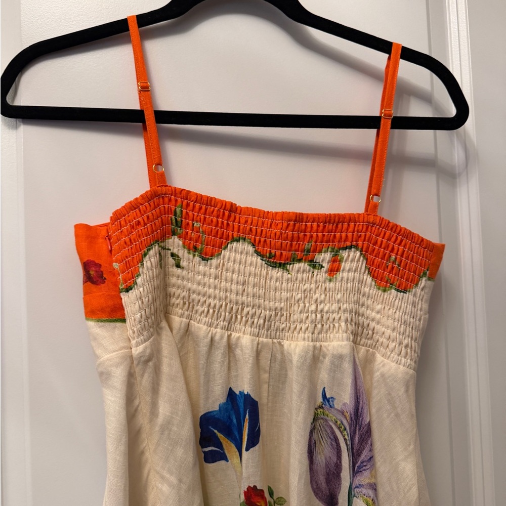 Alemais Floral Maxi Dress in Cream and Orange NWOT - Picture 15 of 15
